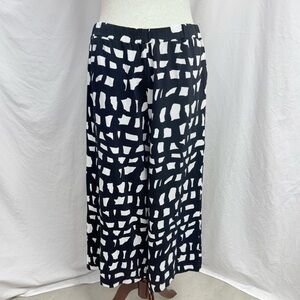 RATIA Block Cropped Wide Leg Pants 100% Cotton Scandi Design